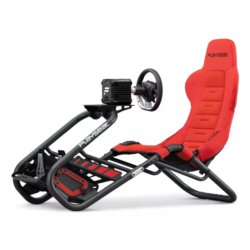 Uniwersalny fotel gamingowy Playseat Trophy Tapicerowane wyściełane siedzisko Czerwony