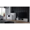 Cama stojak TV VIVA 180 biały/biały połysk + czarny
