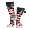 Slipper boot Glovii GQ4M unisex — winter polyester upper, synthetic outsole, carbon fibres, uni size, multi-pattern (szary/czerwony/biały)