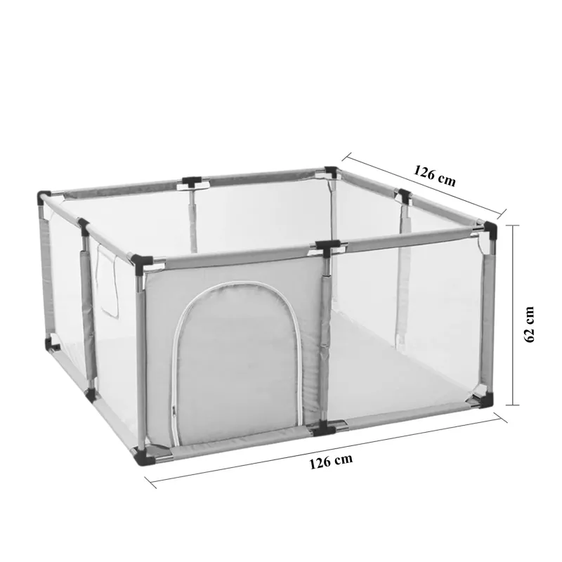 Extralink Kids Playpen, Suchy Basen Plac Zabaw Dla Dzieci, Składany 126x126cm Basen Na Piłki K-458