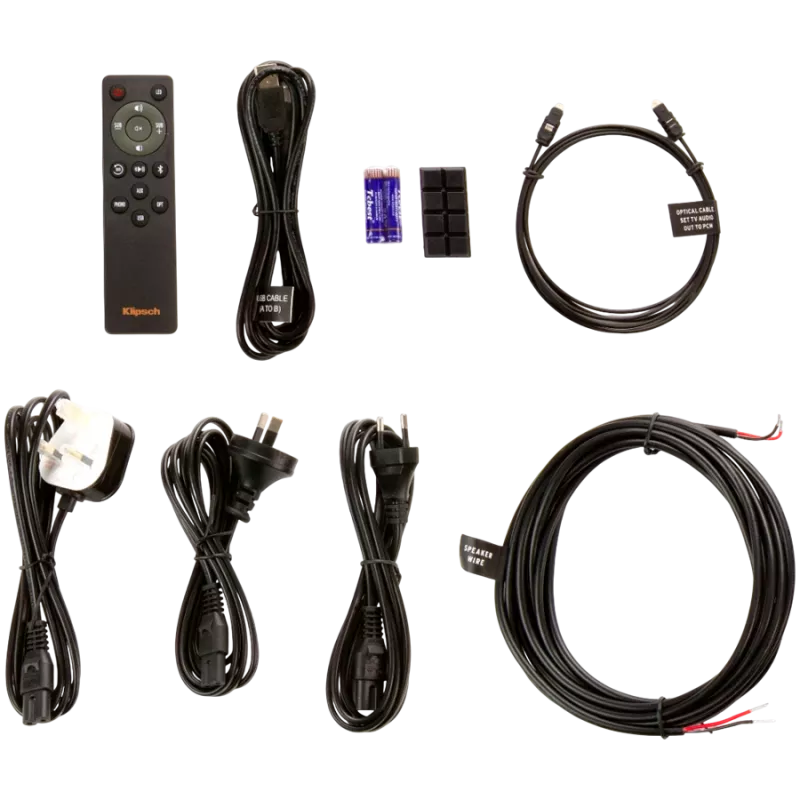 Aktywny głośnik półkowy KLIPSCH R-51PM — przewodowy i bezprzewodowy, 120 W, czarny/miedziany
