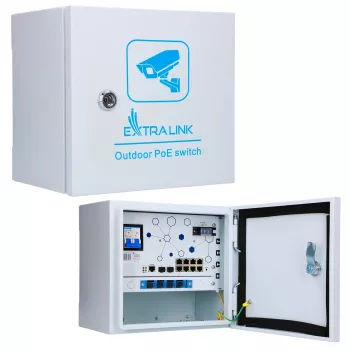 Managed Switch Extralink Minos 8x RJ45 1000Mbps PoE 200W L2