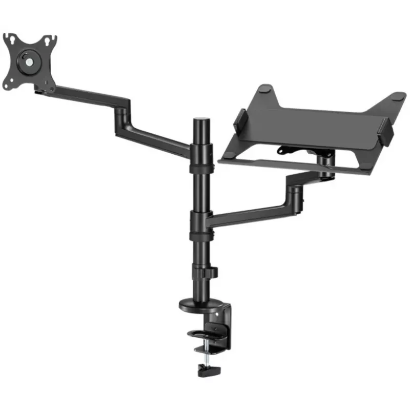 Uchwyt do monitora WENTRONIC Goobay Deluxe 74417 z ramieniem na laptopa, czarny