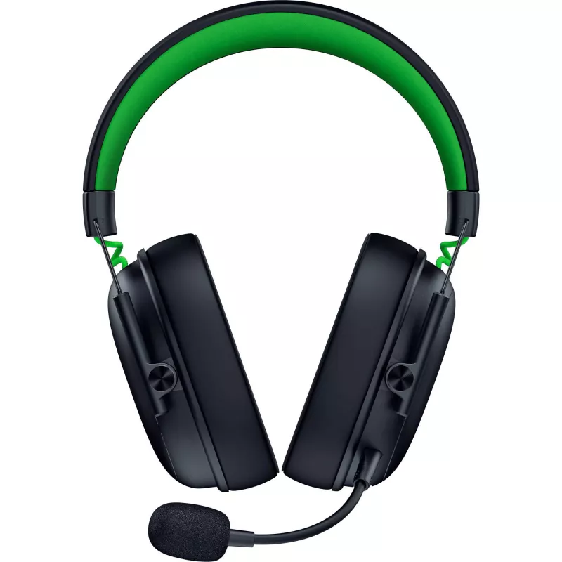 Headset Razer CzarnyShark V3 X HyperSpeed — Przewodowy i Bezprzewodowy (USB-A, Bluetooth), Wokółuszny, 20–28 kHz, 270 g, Czarny/Zielony