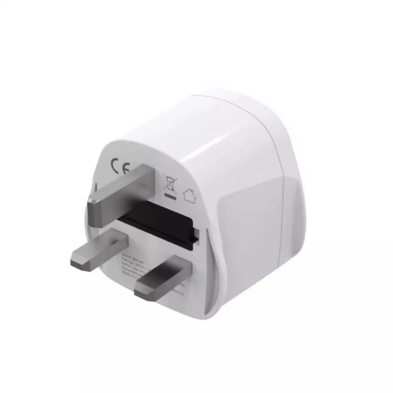 Adapter zasilania GEMBIRD A-AC-UKMINTF — wtyczka UK Type G na gniazdo IEC C13, 15A