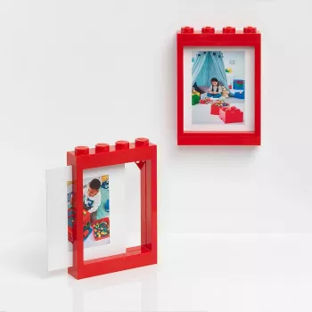 Ramka na zdjęcia room copenhagen LEGO Bright czerwony 41131730 — dekoracyjna ramka stołowa, jaskrawoczerwona