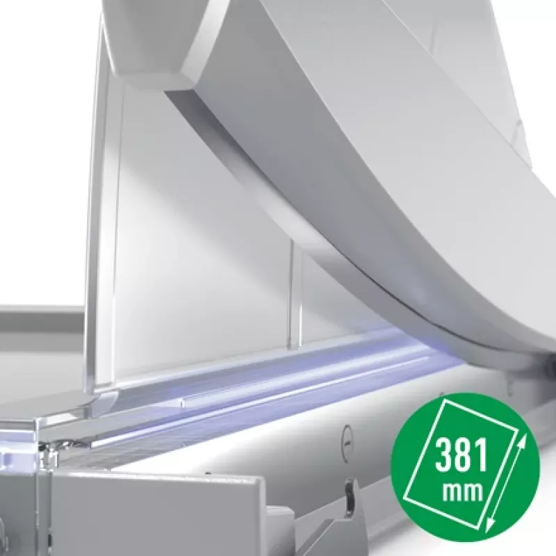 Leitz Precision Office Paper Cutter A4+, 15 arkuszy, ręczny docisk, stal nierdzewna, A4 Maxi, 80 g/m², szkło