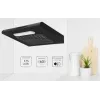 Okap podszafkowy MPM MPM-61-PX-73, czarna stal nierdzewna, 600×190×560 mm, 175 m³/h, filtr węglowy