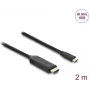 adapter kablowya wideo DELOCK 80599 — USB Type-C na HDMI, 2 m, czarny