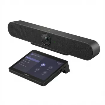 Logitech Rally Bar + Tap Cat5E Graphite Bundle for Microsoft Teams Rooms — zestaw do wideokonferencji (listwa wideo, kontroler dotykowy)