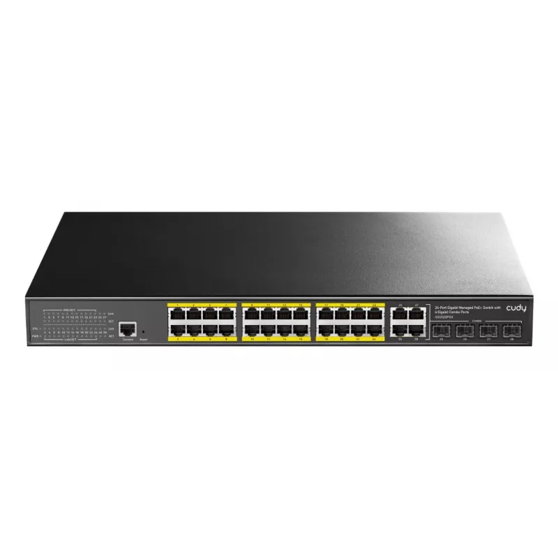 Przełącznik zarządzalny Cudy GS2028PS4 L2 Gigabit Ethernet 24 portów PoE