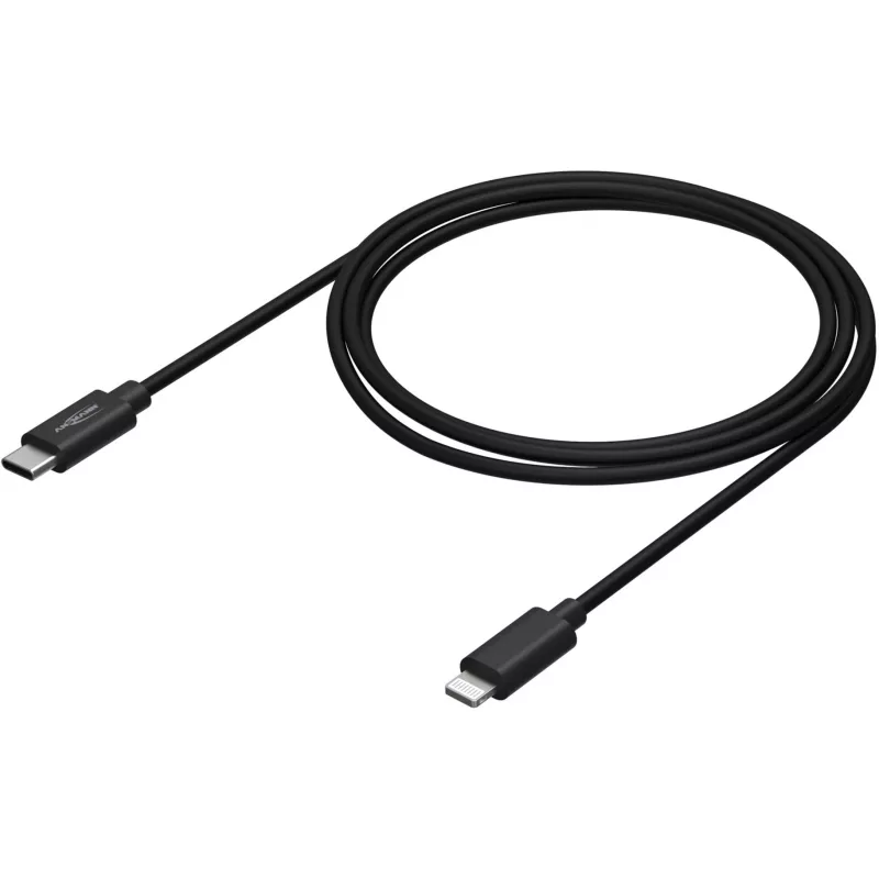 Kabel do telefonu komórkowego Ansmann 1700-0106 Czarny USB C Lightning 0,12 m