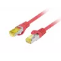 Kabel sieciowy Lanberg PATCHCORD KAT.6A S/FTP LSZH CU 0,5 m czerwony