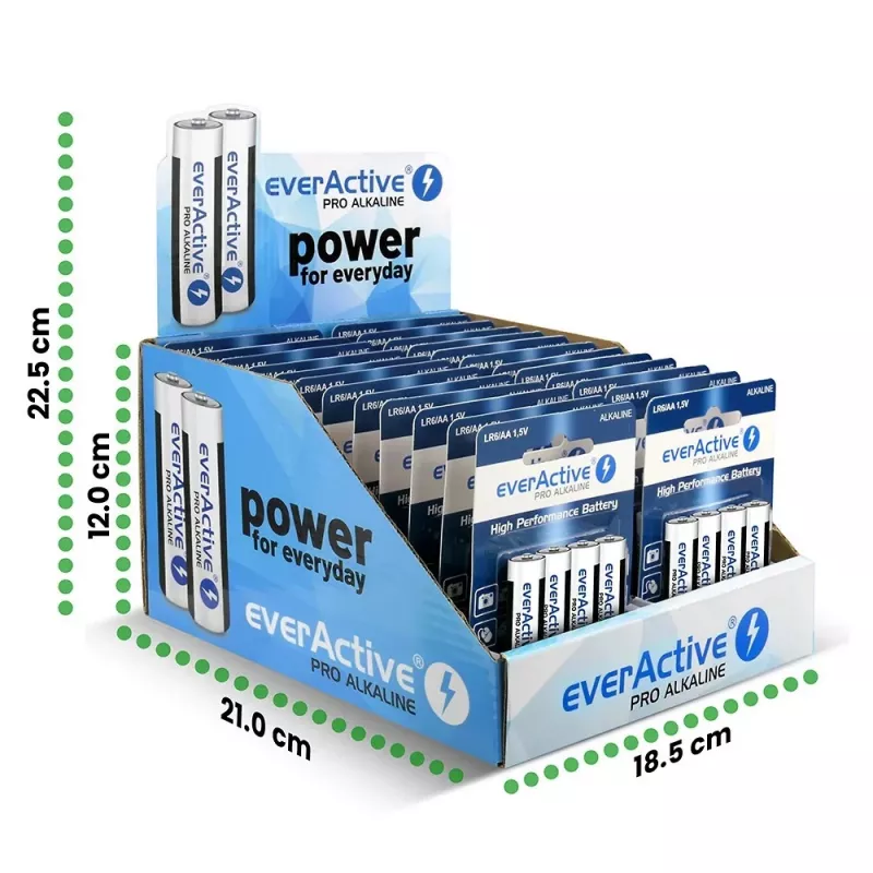 Baterie alkaliczne everActive LR64BLPADIS — 96 szt., rozmiar AA