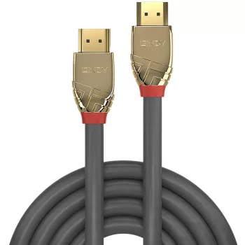 Kabel HDMI Lindy 10 m Standard, Gold Line, 10 m, HDMI Typ A (Standard), HDMI Typ A (Standard), 4096 x 2160 pikseli, Złoty, Szary