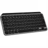 Logitech Master Series MX Keys Mini dla Mac - Klawiatura - kompaktowa - podświetlana - bezprzewodowa - Bluetooth LE - AZERTY - francuski - kosmiczna szarość (920-012646)