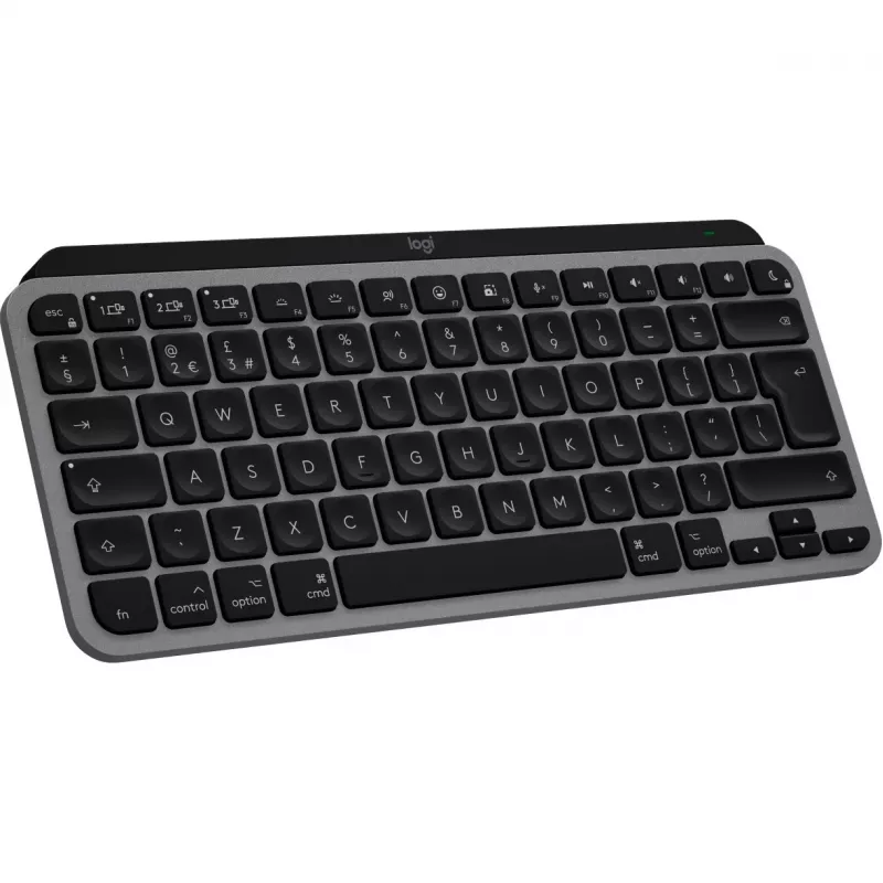Logitech Master Series MX Keys Mini dla Mac - Klawiatura - kompaktowa - podświetlana - bezprzewodowa - Bluetooth LE - AZERTY - francuski - kosmiczna szarość (920-012646)
