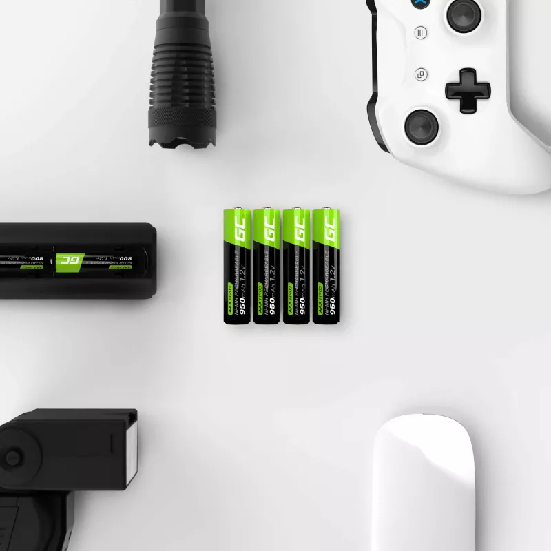 Akumulator zielony Cell GR03 AAA NiMH 1,2 V 950 mAh – 4 szt., blister