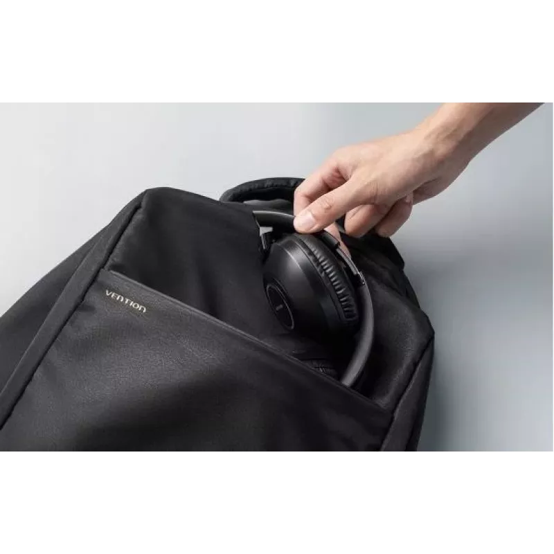 Zestaw słuchawkowy Vention NBBB0 SoundMate S11 — bezprzewodowe słuchawki nauszne Bluetooth 5.3, etui ładujące 400 mAh, do 20 godz., czarne