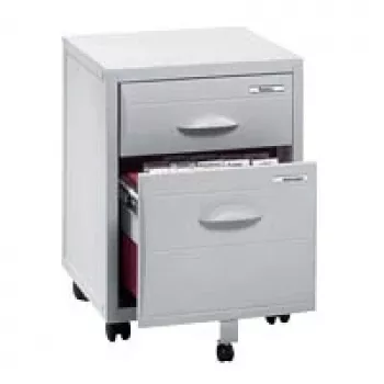 Mobilny kontener na dokumenty Paperflow Rollcontainer 9202.02 — 2 szuflady, szerokość 40 cm