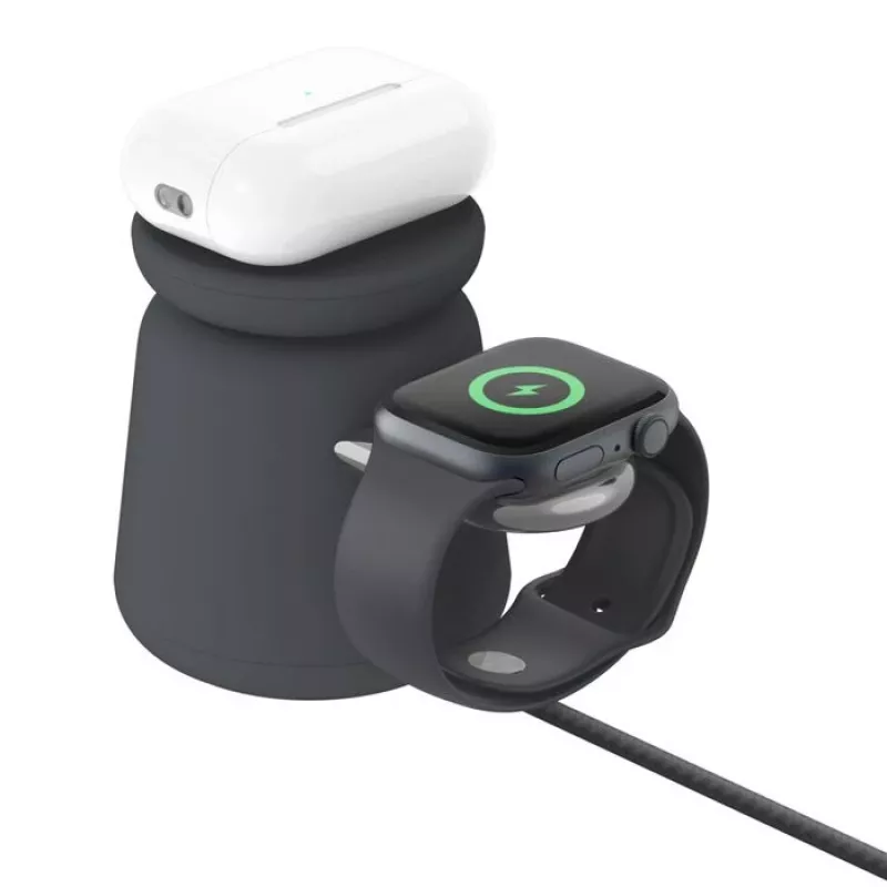 Ładowarka bezprzewodowa Belkin WIZ027VFH36 2‑w‑1 magnetyczna Qi2 15W do iPhone i Apple Watch