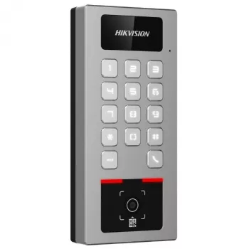Kontroler dostępu Hikvision DS-K1T502DBWX-QR — terminal biometryczny/QR (model DS-K1T502DBWX-QR)
