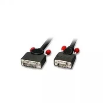 Kabel Lindy 1m DVI-A/VGA VGA (D-Sub) Czarny