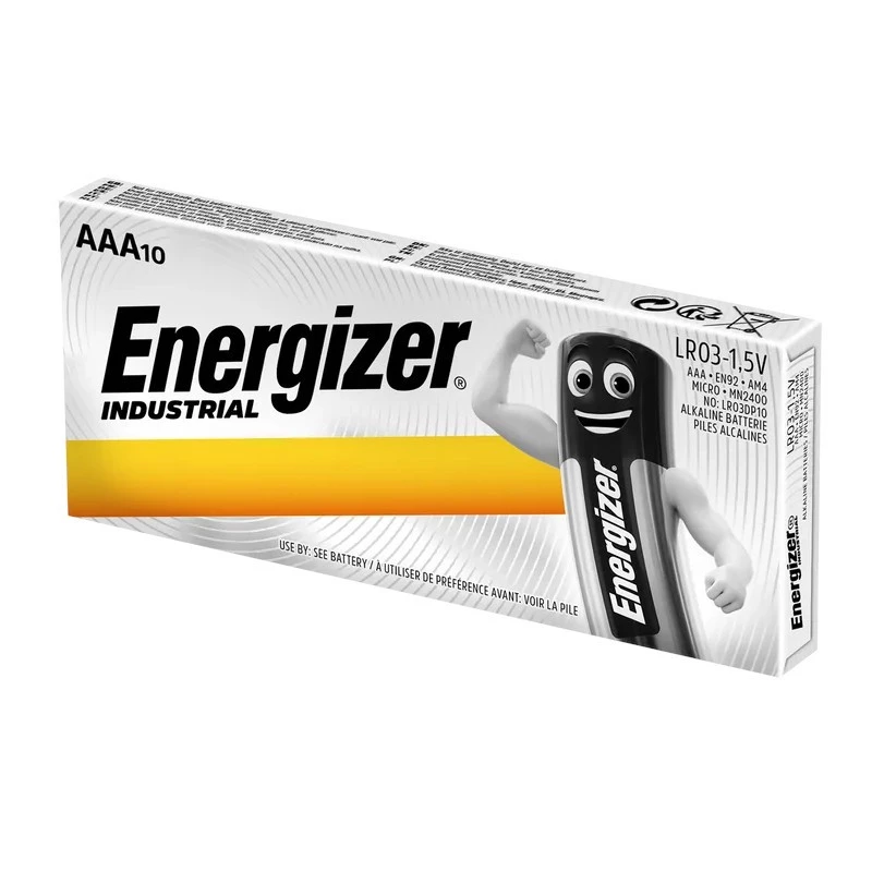 Energizer Industrial AA Alkaline baterie - 6x Packs of 10 + 6x Free Packs of 10