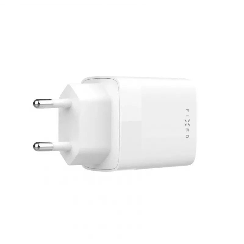 Podróżna ładowarka USB-C FIXED FIXC30N-C-WH — kompaktowy, 30 W adapter USB-C, szybkie ładowanie z jednym portem