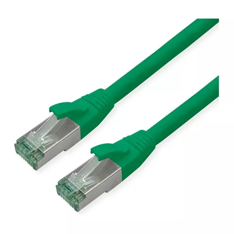 Kabel krosowy ROLINE RM Cat.6A S/FTP (PiMF), zielony, 0,5 m