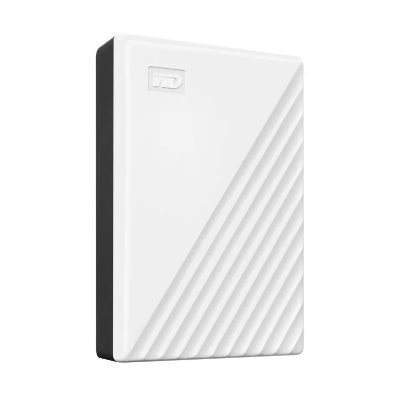 Western Digital WD My Passport 5 TB biały USB 3.0 / 2,5 inch, 19,15 mm / szyfrowanie 256-bitowe / WD Backup / biały (WDBPKJ0050BWT-WESN)