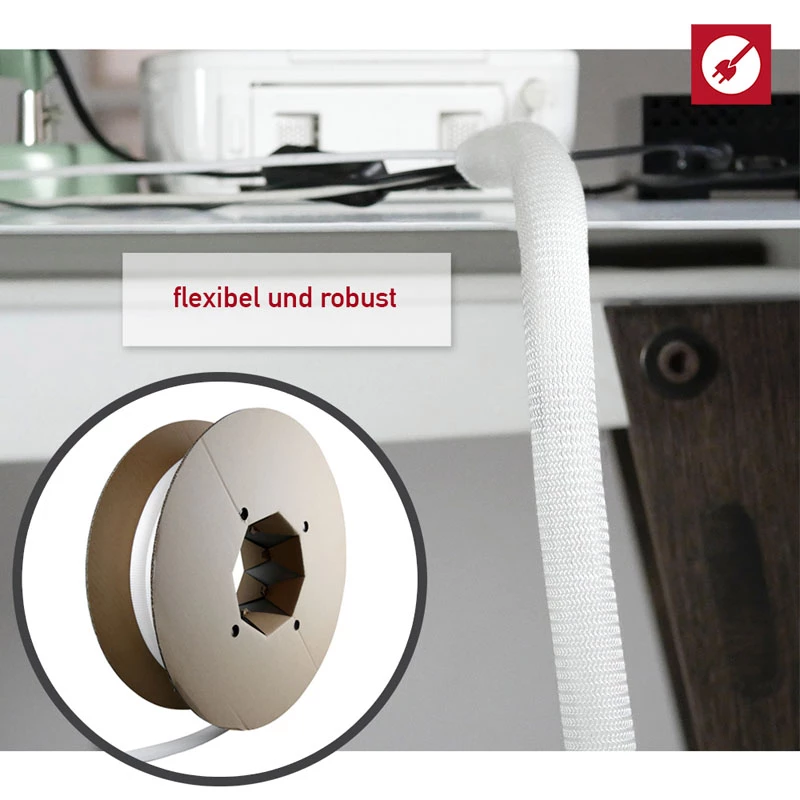 Osłona na kable Label-the-cable PRO 5120 biała
