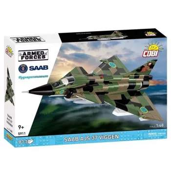 Zestaw konstrukcyjny Cobi Blocks Saab AJS 3 Viggen 911 szt. model do składania, 911 elementów