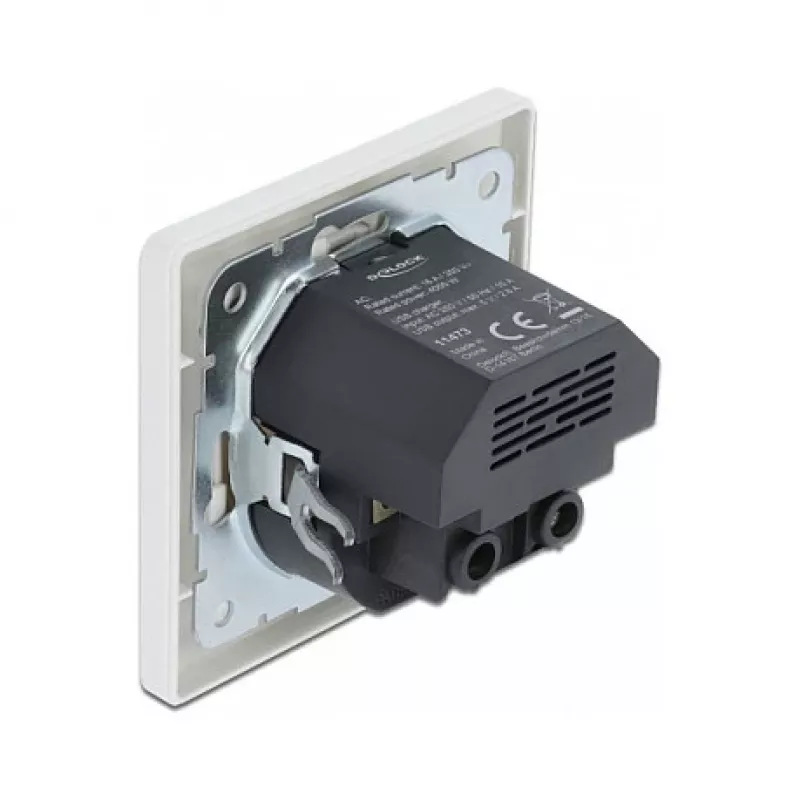 Gniazdo natynkowe 2 x USB + CEE 7/3 DeLOCK 11473