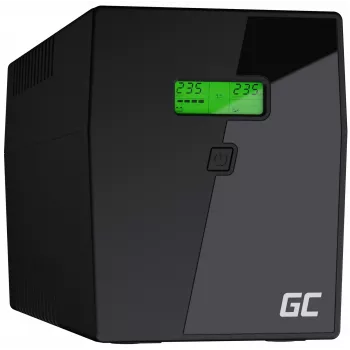 Zasilacz awaryjny UPS zielony Cell UPS09 — Line-Interactive 3 kVA / 1400 W, 230 V, LCD, Tower, 5 gniazd typu F