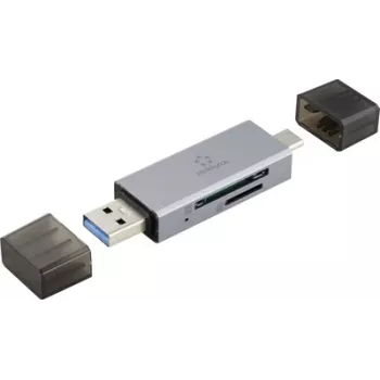 Renkforce RF-PCR-400 zewnętrzny czytnik kart USB 3.0, szary kosmiczny (RF-6179482)