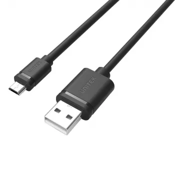 Kabel USB UNITEK Y-C451GBK 1 m USB 2.0 USB A – Micro-USB B, czarny