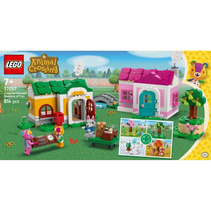 Klocki konstrukcyjne LEGO 77057 Animal Crossing Kreatywne domy Pory roku zabawy