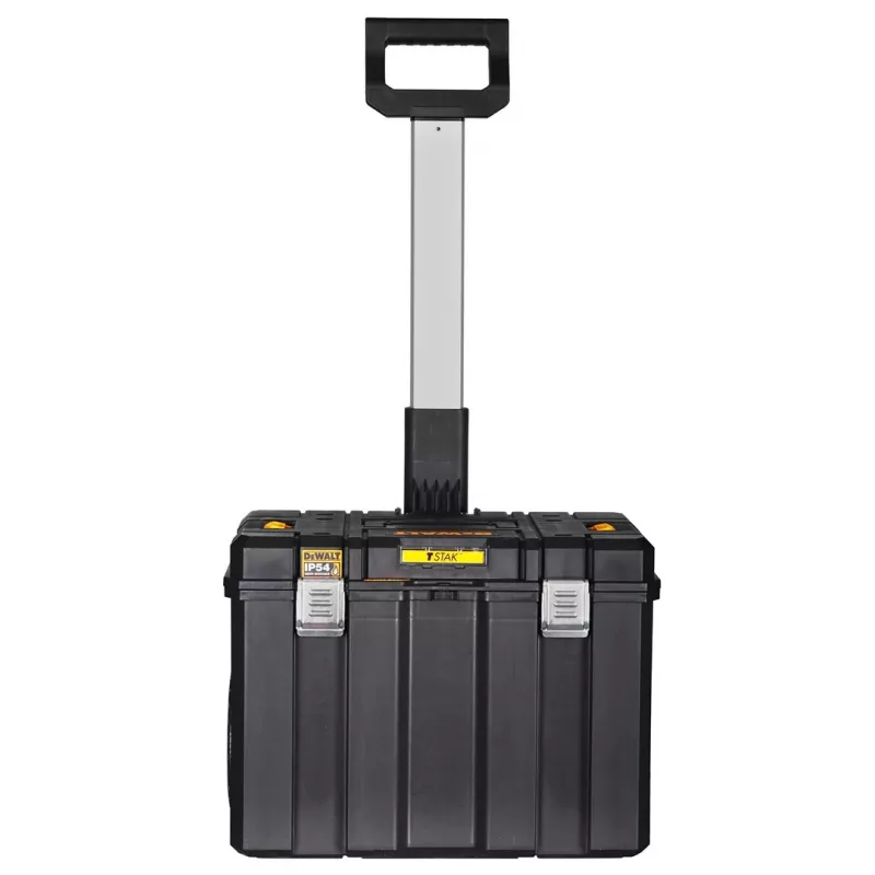 Skrzynka narzędziowa DeWalt DWST83347-1 poliwęglanowa, IP54, 512×435×635 mm, udźwig 50 kg, kółka, wysuwana rączka