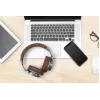 Słuchawki bezprzewodowe Muse M-278 BT, nauszne, pałąkowe, Micro-USB, Bluetooth, brązowo-srebrne