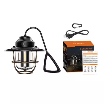 Lampa kempingowa Superfire T57 7 trybów - przenośna latarnia LED z 7 trybami oświetlenia