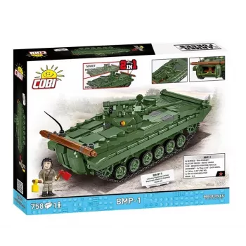 Zestaw konstrukcyjny Cobi Blocks BMP-1 758 elementów - klocki do budowy modelu w skali