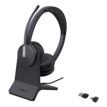 Yealink BH70 Dual ze stojakiem Teams USB-C/a Zestaw słuchawkowy