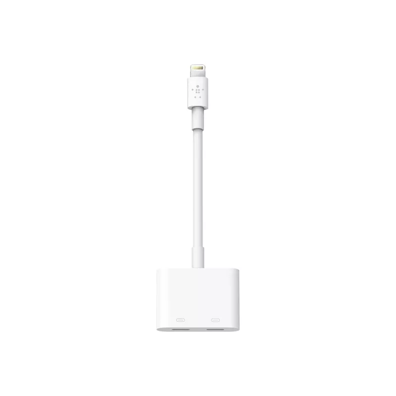 Belkin | Kabel Lightning Audio + Charge RockStar, 11,5 cm, Biały | F8J198btWHT