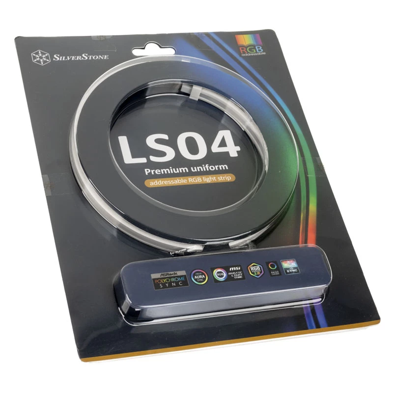 SilverStone LS04, ARGB taśma LED, 2 szt. - Biały