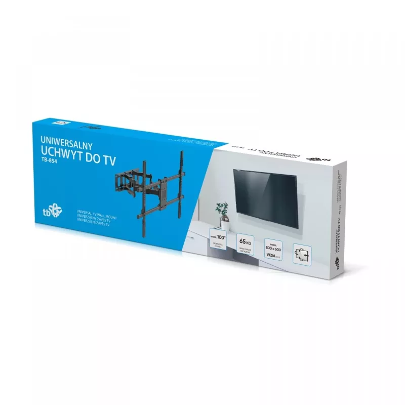 Uchwyt TV TB TB-854 do telewizorów do 100 cali, maks. 65 kg, VESA 800×600