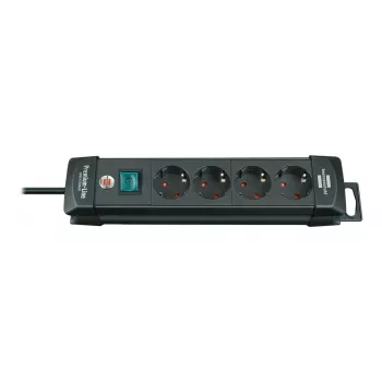 Brennenstuhl Premium-Line listwa zasilająca 4-gniazdowa czarna, 1,8 m Premium-Line Power Strip 4-gniazdowa czarna 1,8 m H05VV-F 3G1,5 (1951140100)