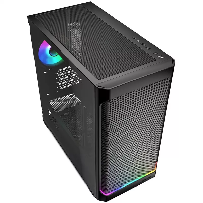 Sharkoon MK4W RGB Strip Micro Tower Czarny