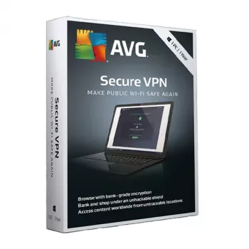 AVG Secure VPN klucz (1 urządzenie, 1 rok)
