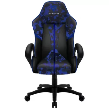 Fotel gamingowy thunder x3 BC1 Camo niebieski z regulowaną wysokością i funkcją odchylania